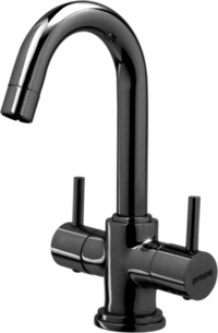 Center hole basin mixer without popwaste